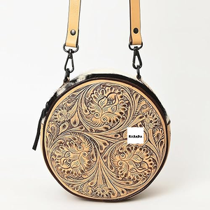 กระเป๋าโรงอาหารแบบคาดลำตัวหนังสไตล์ตะวันตกสไตล์โบฮีเมียนมือถือ - Product Image 1