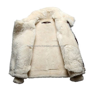 Chaqueta de Cuero de Piel de Oveja Blanca para Hombre, Nueva, Premium, OEM 2026, Ecológica, Resistente al Viento, con Calefacción, para Invierno, 100% Alta Calidad, MOQ Bajo - Product Image 3