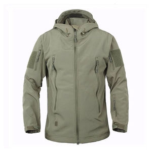 Chaqueta Softshell para Hombre, Nueva Llegada, Chaqueta de Invierno Personalizada de Alta Calidad con Cuello Alto y Mangas Largas, Tela de Lona, OEM - Product Image 5