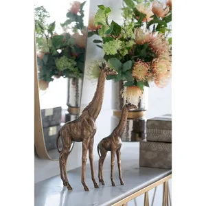 Sculpture animale ronde en aluminium plaqué or, fabrication artisanale, vente en gros aux Émirats arabes unis, intérieurs élégants, décoration de hall d'hôtel, Zahid Exports - Product Image 5
