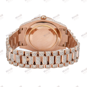 Reloj Moissanite Ice Cut Diamond Reloj de lujo totalmente helado con estilo elegante y brillante, perfecto para ocasiones especiales de regalo - Product Image 5