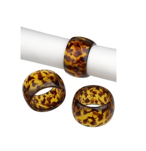 ห่วงรัดผ้าเช็ดปากทำจากเรซินสำหรับตกแต่งโต๊ะอาหารดีไซน์ใหม่ทำจากอินเดีย - Product Image 6