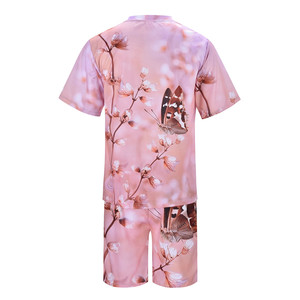 ชุดวอร์มไซส์ใหญ่พิเศษสำหรับผู้ชาย, เสื้อถักพิมพ์ลาย3D ระบายอากาศได้ดีแขนสั้นสำหรับใส่วิ่งฤดูร้อน - Product Image 3