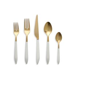 Ensemble de couverts combo blancs Finition peinte moderne avec plusieurs tailles et designs façonnés Ensembles de couverts - Product Image 2