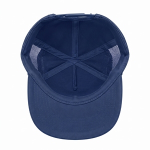 Casquette de golf unisexe en mousse à calotte haute, bleu marine, 6 panneaux, style trucker, en maille, réglable, décontractée, printemps-été, par sublimation - Product Image 5