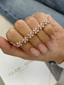 Trending Fashion IGI Certified Pera y corte redondo VVS Lab Grown Diamond 14K Pulsera de oro sólido Fino Regalo de joyería de moda de lujo - Product Image 3