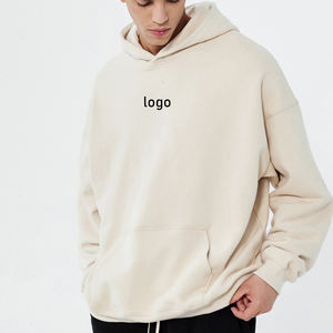 Nouveauté : sweat-shirt en coton pour homme, design oversize, uni, chaud, épais, vêtements d'hiver, manches longues, poche en coton, sweat-shirt tendance pour homme - Product Image 3