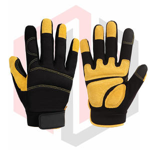 Guantes de Trabajo de Cuero Reforzados de Alta Resistencia, Transpirables y Resistentes a Desgarros, Sin Silicona, para Uso General - Product Image 1
