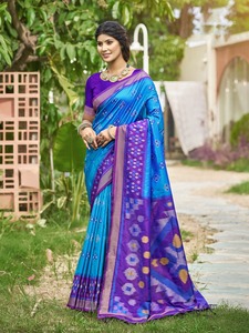 Dernière collection de sarees en soie douce Pochampalli - Product Image 2