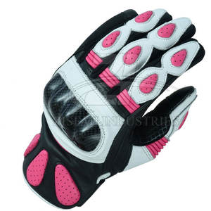 Guantes de moto genuinos reales Guantes de carreras de motos de cuero de vaca Guantes de moto de la mejor calidad - Product Image 3