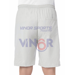 Short de survêtement d'extérieur d'été imprimé avec logo personnalisé unisexe vente en gros nouveau style décontracté pour hommes et femmes en polyester et coton à motif solide - Product Image 3