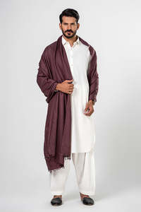 Châles en cachemire personnalisés à la mode de couleur pourpre pour hommes Beaucoup de couleurs Châles pashmina d'hiver de haute qualité pour la vente en gros pour hommes - Product Image 2