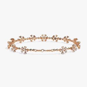 Última pulsera clásica de tenis de 18 quilates Diseño único simple Brazalete con tachuelas de diamantes reales Pulseras de moissanita - Product Image 3
