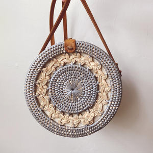 Bolso de mano de ratán tejido, bandolera, bolso cruzado, al precio más bajo, hecho a mano, bolsos de mujer, bolsos de hombro - Product Image 1