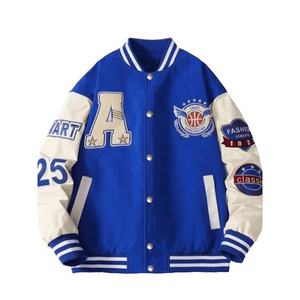 Veste universitaire unisexe personnalisée brodée par l'équipe de baseball polaire polyester/coton lettre de support d'hiver pour le lycée pour hommes - Product Image 1