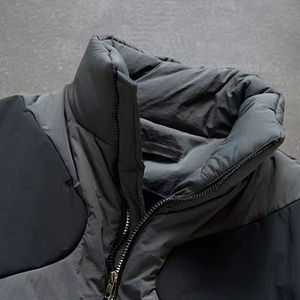 เสื้อแจ็คเก็ตพัฟเฟอร์ลำลองสำหรับกิจกรรมกลางแจ้ง คอตั้ง ตัดสี ดีไซน์ทันสมัย อุ่นสบายสำหรับฤดูหนาว เสื้อแจ็คเก็ตบุใยสังเคราะห์สำหรับผู้ชาย - Product Image 5