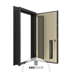 Porte d'entrée en acier moderne ABSDOOR TITANRA, prix imbattable, économie d'énergie, design réglable, entrée intérieure, villas, hôtels - Product Image 2