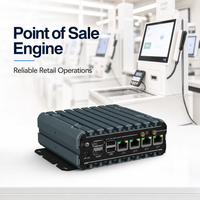 PC Mini Industri Tangguh untuk POS Ritel, Komputer Tertanam untuk Terminal Point of Sale