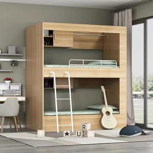 Ekintop Tùy Chỉnh Nhà Trường Đôi Bằng Gỗ Loft Khung Giường Dành Cho Người Lớn Thép Giường Tầng Sinh Viên Đôi Giường Gỗ - Product Image 4