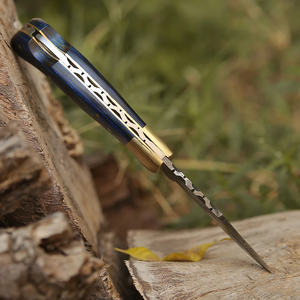 Vente en gros de commandes en gros personnalisées, service OEM/ODM, couteau pliant en acier damas forgé à la main, lame pour l'extérieur/chasse - Product Image 4