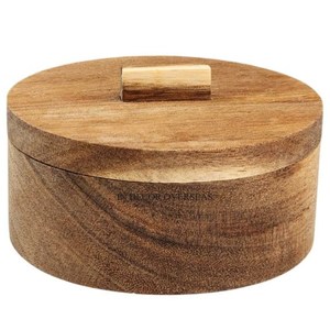Look attrayant Unique Fantaisie Designer Qualité Supérieure En Bois Fait Rond Chapati Et Réchauffeur De Nourriture Stockage Ustensiles De Cuisine Casserole - Product Image 5