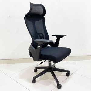 Silla de Oficina Ergonómica MF153 Contemporánea con Reposacabezas para Hogar, Taller, Dormitorio, Hospital, Silla Giratoria Hecha de Espuma y Tela - Product Image 3