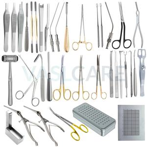 Juego de Instrumentos Nasales de 38 Piezas, Juego Nasal Gruber para Cirugía de Nariz, Rinoplastia, ORL, Plástico, Juego de Procedimientos de Rinoplastia Gruber - Product Image 1