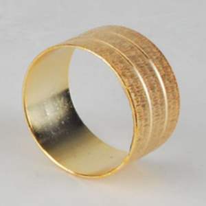 Lot de 4 ronds de serviette classiques métal aluminium taille personnalisée vaisselle parfaite décoration toute occasion accessoire de salle à manger élégant - Product Image 2