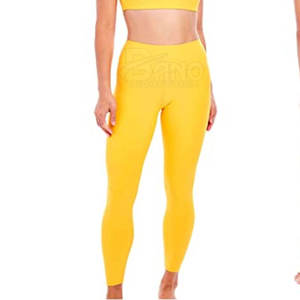 OEM legging de gimnasio sin costuras para mujer de cintura alta baja transpirable de punto licra logotipo personalizado de impresión mejor precio ropa deportiva - Product Image 5