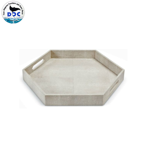 Lujo Shagreen Resina Valet Bandeja de almacenamiento Bandejas para servir Fabricante en Vietnam - Product Image 1
