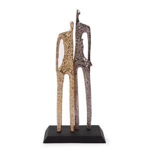 Figurine de sculpture de personnes en métal artistique Design moderne unique Pièce décorative élégante parfaite pour les espaces contemporains - Product Image 6
