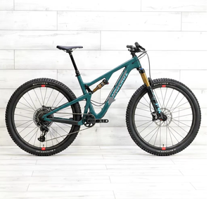 Cadre de vélo de montagne en carbone couleur turquoise, léger, vélo tout-terrain à suspension intégrale - Product Image 3