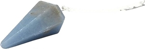 Venta al por mayor de péndulos de cuarzo de Angelita Cristales de adivinación a granel Herramientas de radiestesia de piedras preciosas de nuestra colección Péndulos de Angelita - Product Image 5