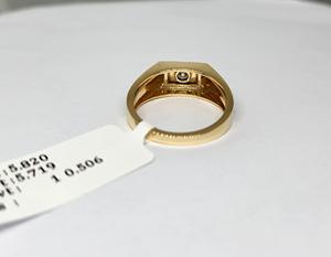 Anillo de Compromiso Solitario con Diamante Natural de 0.506 CT Dwt, Joyería Fina, Oro Amarillo de 14K con Baño de Rodio, Diamantes de Lujo IGI para Mujer - Product Image 4