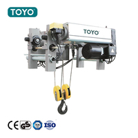 Palans électriques TOYO à poutre simple ou double, 5 tonnes, 10 tonnes, 15 tonnes, 20 tonnes, de style européen, avec télécommande et commande par pendule