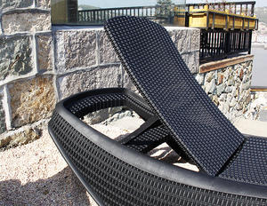 سرير شمس فاخر للفنادق للاستخدام الخارجي مقاوم للماء كرسي استلقاء للشاطئ والفناء وحمام السباحة - Product Image 6