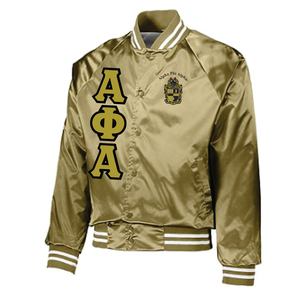 Broderie personnalisée Fraternité grecque Lettre Sorority Applique logo Satin Veste Baseball Bomber 90s Veste veste universitaire - Product Image 6