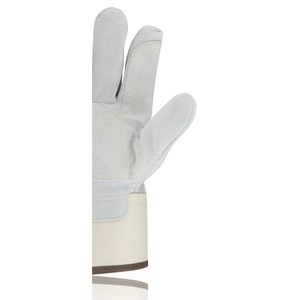 Guantes Rigger de cuero Doble Palma con espalda de algodón Cómodos guantes de Palma de doble capa para trabajadores industriales y de fábrica - Product Image 5