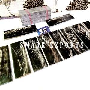 Plaques de corne de buffle de qualité supérieure, matériau naturel poli pour manches de couteaux, montures de lunettes et artisanat - Product Image 1