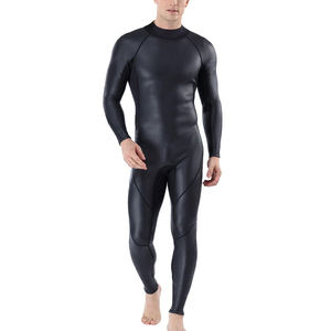Traje de Neopreno Completo de 3 mm para Hombre, con Cremallera Trasera, Manga Larga, para Buceo, Surf y Snorkel, Traje de Neopreno de una Pieza - Product Image 1