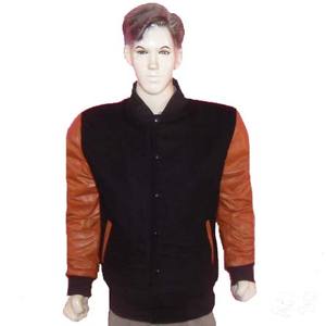 Logo personnalisé Laine Chenille Broderie Baseball Letterman Vestes Hommes Vintage Blanc En Cuir Manches Varsity Veste - Product Image 5