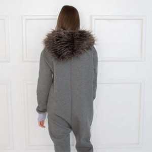 Onesie polaire en peluche pour femmes-Douillet et chaud-Idéal pour les nuits d'hiver et se prélasser à la maison - Product Image 2