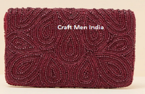 Pochette de soirée élégante et portable, broderie colorée, motif floral, perles, citron, perroquet, sac à main de créateur, pour mariage, soirée, élégante - Product Image 2