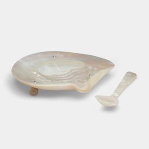 Plat de service en nacre de haute qualité, biodégradable, écologique, décoration côtière de luxe, vaisselle pour restaurants - Product Image 6