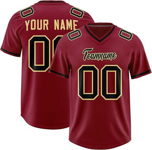 เสื้อเจอร์ซีย์ฟุตบอลอเมริกันพิมพ์ชื่อทีมหมายเลขทีมเสื้อรักบี้กีฬาโพลีเอสเตอร์ตามสั่ง - Product Image 4