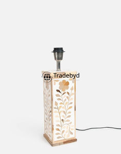 Artisan Made Modern Bone Inlay E26 AC LED Table <b>Lamp</b> Eco-Friendly Dimmable Luxury Interior Decor Tradebyd - Product Image 2