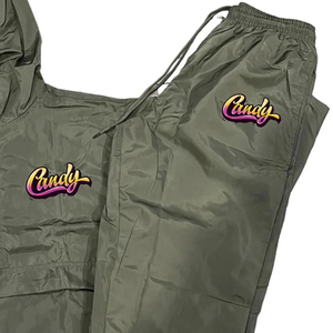 Ensemble coupe-vent unisexe homme femme, veste et pantalon légers, respirants et imperméables, tenue de jogging et de randonnée en plein air - Product Image 5