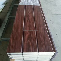 Modern Çevre Dostu Yangına Dayanıklı Dış Cephe Duvar Alüminyum Kaba Tuğla Desenli Renkli PU Sandviç Panel Metal Dekoratif Isı Yalıtımlı
