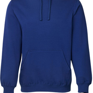 Sweat à capuche unisexe bleu royal en molleton de coton premium, uni, décontracté, streetwear, coupe classique, vente en gros - Product Image 3