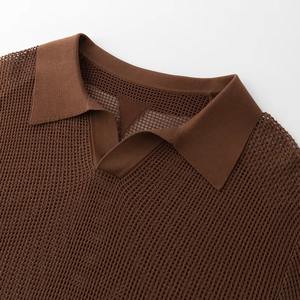 T-shirt polo de golf sublimé imprimé de logo personnalisé polo personnalisé pour hommes t-shirt de golf à séchage rapide de sport par sublimation hommes - Product Image 2